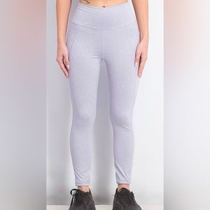 EUC! X by Gottex heathered purple leggings